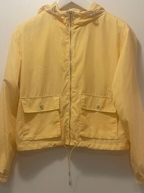 Ardene Light Yellow Hooded Jacket - M